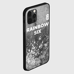 Чехол для iPhone 12 Pro Rainbow Six - grey gradient посередине, цвет: 3D-черный — фото 2