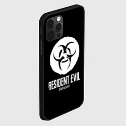 Чехол для iPhone 12 Pro Resident Evil umbrella corp logo, цвет: 3D-черный — фото 2