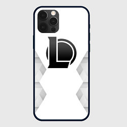 Чехол для iPhone 12 Pro League of Legends white poly, цвет: 3D-черный