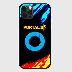 Чехол для iPhone 12 Pro Portal лёд и пламя, цвет: 3D-черный