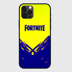 Чехол для iPhone 12 Pro Fortnite краски абстракция, цвет: 3D-черный