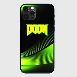 Чехол для iPhone 12 Pro Doom абстракция кислотная, цвет: 3D-черный