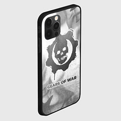 Чехол для iPhone 12 Pro Gears of War - white gradient, цвет: 3D-черный — фото 2