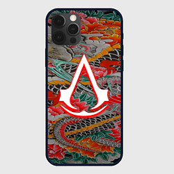 Чехол для iPhone 12 Pro Assassins Creed shadows japan, цвет: 3D-черный