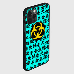 Чехол для iPhone 12 Pro Resident Evil japan pattern, цвет: 3D-черный — фото 2