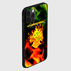 Чехол для iPhone 12 Pro Cyberpunk 2077 fere steel, цвет: 3D-черный — фото 2