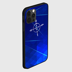 Чехол для iPhone 12 Pro Megadeth blue poly, цвет: 3D-черный — фото 2