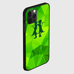 Чехол для iPhone 12 Pro Hunter x Hunter green poly, цвет: 3D-черный — фото 2