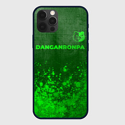 Чехол для iPhone 12 Pro Danganronpa - green gradient посередине, цвет: 3D-черный