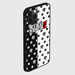 Чехол для iPhone 12 Pro Red Dead Redemption 2 pattern, цвет: 3D-черный — фото 2