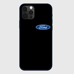 Чехол для iPhone 12 Pro FORD logo auto, цвет: 3D-черный