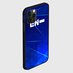 Чехол для iPhone 12 Pro Enhypen blue poly, цвет: 3D-черный — фото 2