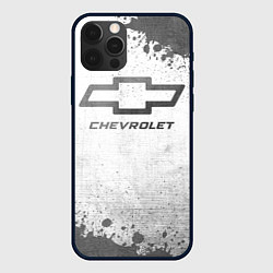 Чехол для iPhone 12 Pro Chevrolet - white gradient, цвет: 3D-черный