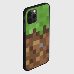 Чехол для iPhone 12 Pro Earth - Minecraft, цвет: 3D-черный — фото 2