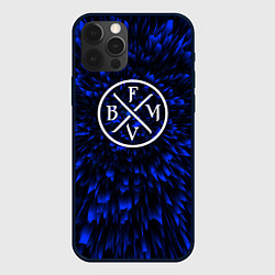 Чехол для iPhone 12 Pro Bullet For My Valentine blue energy, цвет: 3D-черный