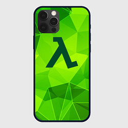 Чехол для iPhone 12 Pro Half-Life green poly, цвет: 3D-черный