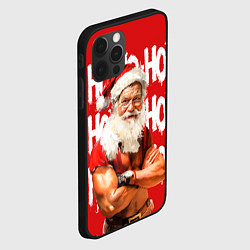 Чехол для iPhone 12 Pro Санта Клаус старый хипстер, цвет: 3D-черный — фото 2