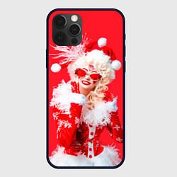 Чехол для iPhone 12 Pro Креативная снегурочки - высокая мода, цвет: 3D-черный