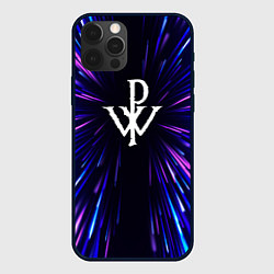 Чехол для iPhone 12 Pro Powerwolf neon energy, цвет: 3D-черный