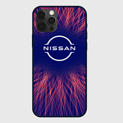 Чехол для iPhone 12 Pro Nissan red energy, цвет: 3D-черный