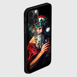 Чехол для iPhone 12 Pro Бог виноделия на Рождество, цвет: 3D-черный — фото 2