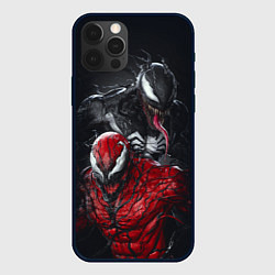 Чехол для iPhone 12 Pro Venom and Carnage, цвет: 3D-черный