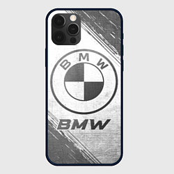 Чехол для iPhone 12 Pro BMW - white gradient, цвет: 3D-черный