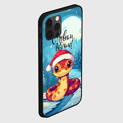 Чехол для iPhone 12 Pro С новым годом - милая змейка, цвет: 3D-черный — фото 2