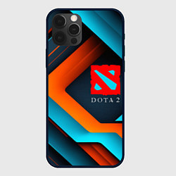 Чехол для iPhone 12 Pro Dota 2 абстракция из линий, цвет: 3D-черный