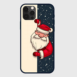 Чехол для iPhone 12 Pro Дед Мороз, цвет: 3D-черный