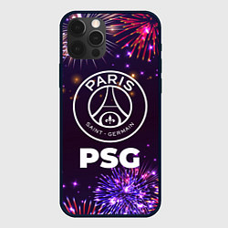 Чехол для iPhone 12 Pro Праздничный PSG, цвет: 3D-черный
