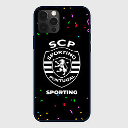 Чехол для iPhone 12 Pro Sporting конфети, цвет: 3D-черный