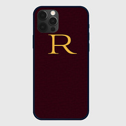 Чехол для iPhone 12 Pro Weasley jumper letter R, цвет: 3D-черный