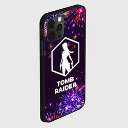 Чехол для iPhone 12 Pro Праздничный Tomb Raider, цвет: 3D-черный — фото 2