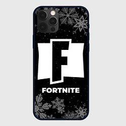 Чехол для iPhone 12 Pro Снежный Fortnite, цвет: 3D-черный