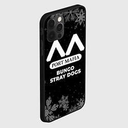 Чехол для iPhone 12 Pro Снежный Bungo Stray Dogs, цвет: 3D-черный — фото 2
