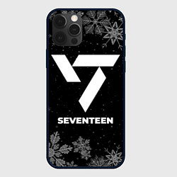 Чехол для iPhone 12 Pro Снежный Seventeen, цвет: 3D-черный