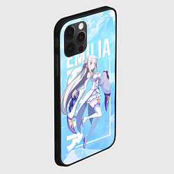 Чехол для iPhone 12 Pro Эмилия Re:Zero, цвет: 3D-черный — фото 2