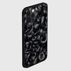 Чехол для iPhone 12 Pro Черные кудри, цвет: 3D-черный — фото 2