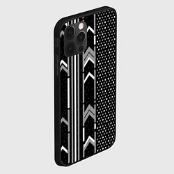 Чехол для iPhone 12 Pro Закулисье чёрно-белое, цвет: 3D-черный — фото 2