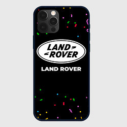 Чехол для iPhone 12 Pro Land Rover конфети, цвет: 3D-черный