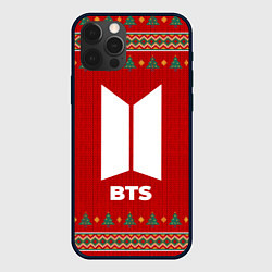 Чехол для iPhone 12 Pro BTS new year, цвет: 3D-черный