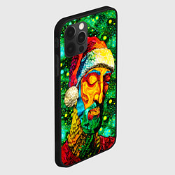 Чехол для iPhone 12 Pro Ded Moroz: pop-art-brut-nouveau pointillism, цвет: 3D-черный — фото 2