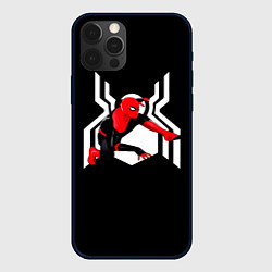 Чехол для iPhone 12 Pro Spider emblem, цвет: 3D-черный