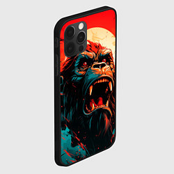 Чехол для iPhone 12 Pro King Kong roar, цвет: 3D-черный — фото 2