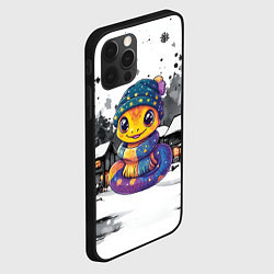 Чехол для iPhone 12 Pro Новогодняя змейка 2025 год, цвет: 3D-черный — фото 2