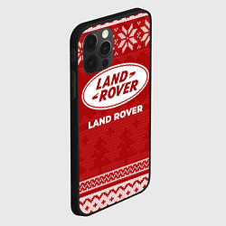 Чехол для iPhone 12 Pro Новогодний Land Rover, цвет: 3D-черный — фото 2