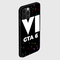 Чехол для iPhone 12 Pro GTA 6 конфети, цвет: 3D-черный — фото 2