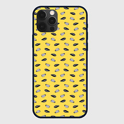 Чехол для iPhone 12 Pro Семечки подсолнечника, цвет: 3D-черный