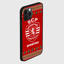 Чехол для iPhone 12 Pro Sporting new year, цвет: 3D-черный — фото 2